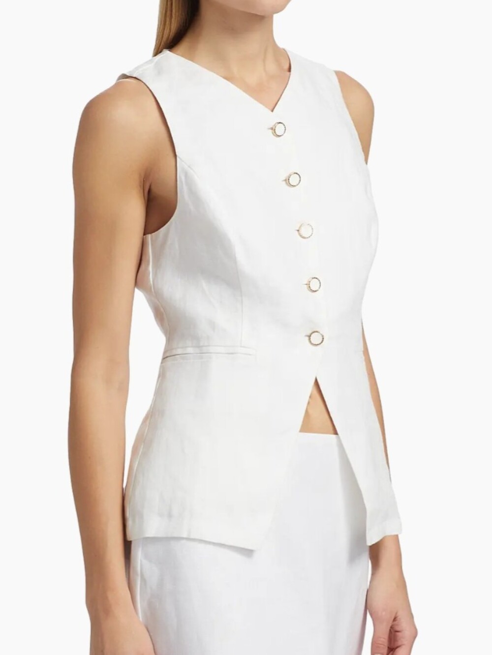 Reformation Aspen Linen Top - Size 2